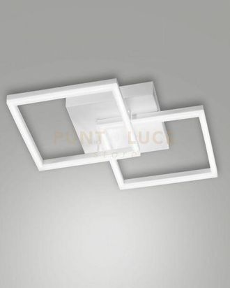 Fabas Luce Fabas Luce - Bard Applique Bianca 2 Luci A Led 3000k - 39w - 3880 Lm Dimmerabile C/acc