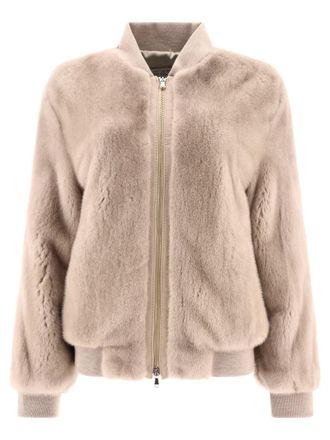 Giovi Pellicce Mink Fur Bomber Jacket