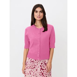 Masai Malopus Half-Sleeve Knitted Cardigan in Fuchsia Pink at Nordstrom, Size Xx-Large