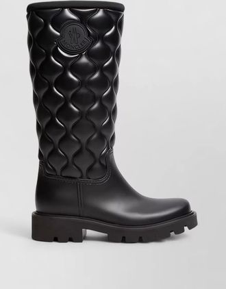 Moncler quilted rain boots