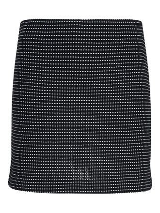 Proenza Schouler Lawson tweed dot mini skirt - women - Polyamide/Polyester/Cotton - 10 - Black