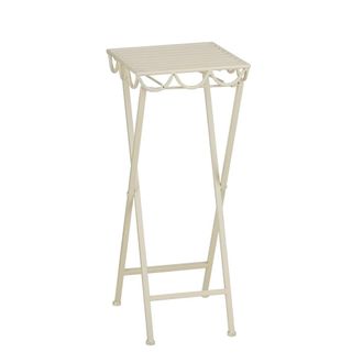 MiCa Decorations Mesa de plantas rosalie blanco roto h68xb28xl28cm