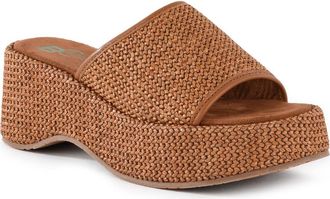 BC Footwear Ocean Mist Platform Sandal in Tan at Nordstrom, Size 11