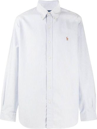 Polo Ralph Lauren Mens Stripe Oxford Long Sleeve Shirt, Size X-Large