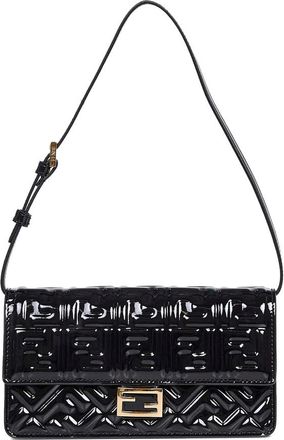 Fendi Foldover Embossed Top Cross Bag