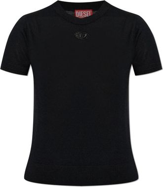 Diesel Top M-Aline - Dames - T-shirts - Zwart - L - Wol - Tops