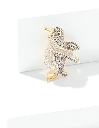 Talbots Proper Penguin Brooch - Black/Gold - 001 Talbots