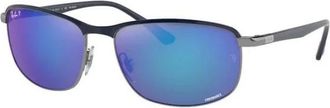 Ray-Ban Premium Chromance Zonnebril - unisex - Zonnebrillen - Blauw - 60 MM - Accessoires