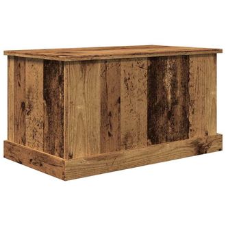 Berkfield Home Storage Box Old Wood 70x40x38 cm Engineered Wood in Brown | Size: 70 x 40 x 38 cm