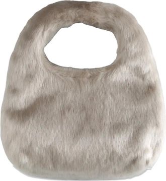 Amomento fluffy mini tote bag - women - Modacrylic/Polyester/Polyester/Artificial Fur - One Size - Neutrals