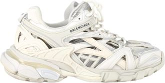 Balenciaga Pre-owned Womens Track.2 Sneakers in White and Grey Polyurethane - Size EU 37
