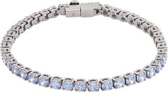 Swarovski Matrix Rhodium-Plated Crystal Bracelet, Size XL