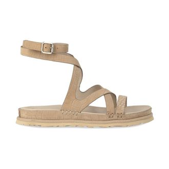 UGG Flat Sandals, female, Beige, Size: 10 US GoldenGaze Sandal