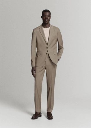 Mango Giacca completo Mil&aacute;n slim-fit marrone medio - Uomo - 46 - MANGO MAN