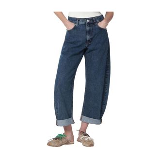 Frame Denim Loose-fit Jeans, female, Blue, Size: W24 The Bubble Jeans