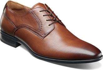 Florsheim Zaffiro Plain Toe Derby in Cognac at Nordstrom, Size 10.5
