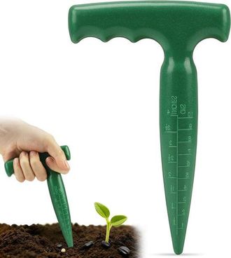 OEM Herramienta De Jardiner&iacute;a Sembradora De 17,5 Cm, Sembradora De Pl&aacute;stico, Excavadora Esf&eacute;rica, Siembra, Plantaci&oacute;n De Bulbos, Verde