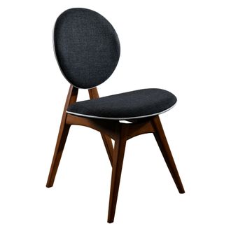 Dmora Silla Central, 2 Sillas, Acolchada, Soporta 150 Kg, Nogal Marr&oacute;n