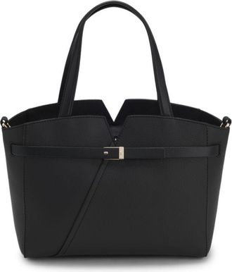 BOSS Revers small leather tote bag with belt detail
