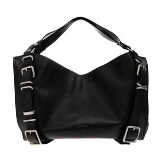 Diesel Tassen, Dames, Zwart, ONE Size, Leer, D-One Tophandle M