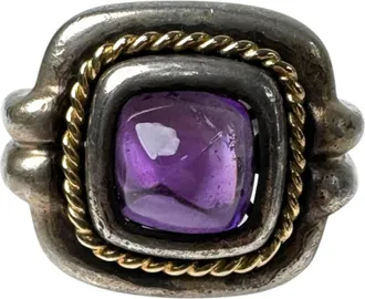 Tiffany & Co. Gold Silver Purple Gold (18K) Silver 925 Band Ring (Pre-Owned)