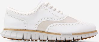 Cole Haan Mens Zer&oslash;grand Remastered No Sew Wingtip Waterproof Golf Shoes - White Size 10
