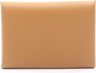 Herm&egrave;s Brown Epsom Leather Coin Purse/Coin Case (Pre-Owned)