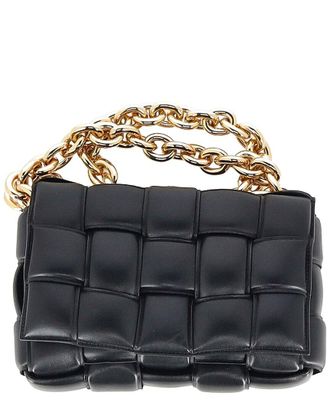 Bottega Veneta Black Lambskin Leather Chain Cassette Bag (Authentic Pre-Loved)