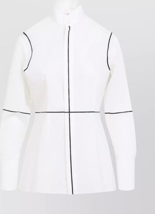 Maison Margiela striped cotton long-sleeve shirt