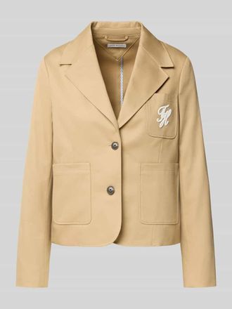 Tommy Hilfiger Regular Fit Kurzblazer aus reiner Baumwolle in Camel, Gr&ouml;&szlig;e 34