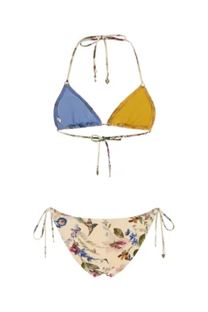 Zimmermann Patience Spliced Bikini - Multicolor