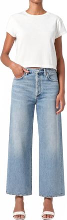 A Gold E Ren High Rise Wide Leg Jeans In Disclosure