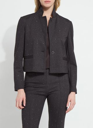 Lyss&eacute; Caroline Crystal Embellished Crop Blazer