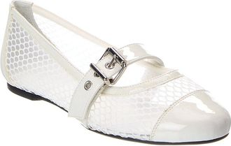 Schutz Schutz Hanna Mesh & Patent Ballet Flat