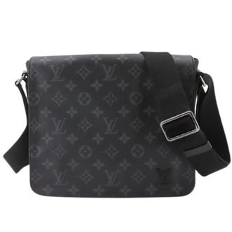 Louis Vuitton Pre-owned Monogram Eclipse schoudertas - Heren - Pre-owned - Zwart - Maat: ONE Size