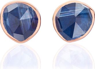 Monica Vinader Siren Semiprecious Stone Stud Earrings in Rose Gold/Kyanite at Nordstrom Rack