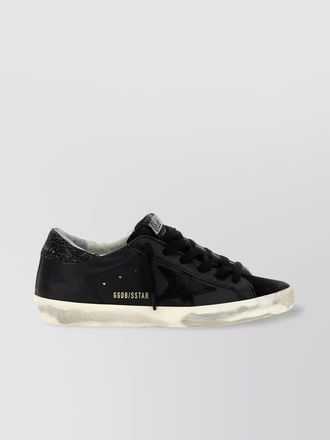 Golden Goose sparkling star patch distressed sneakers