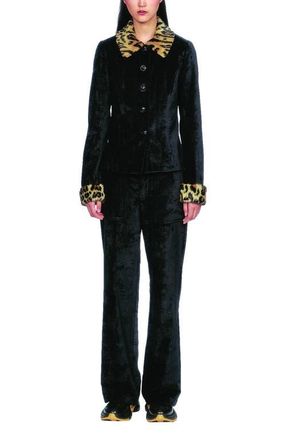Anna Sui Velour Jacket in Black at Nordstrom, Size 10