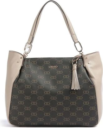 Liu Jo Schoudertas met logo bedel - Dames - Shoppers - Zwart - ONE Size - Tassen