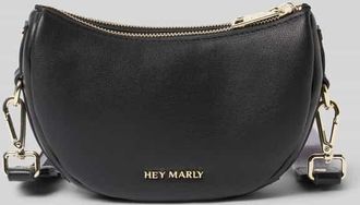 Hey Marly Handtasche mit Label-Applikation Modell Sporty Sister in Black, Gr&ouml;&szlig;e 1