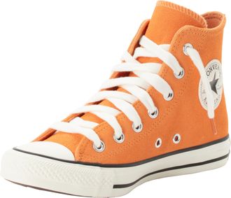 Converse Sneaker CONVERSE CHUCK TAYLOR ALL STAR COLORFUL SUEDE, Damen, Gr. 39,5, orange (pennant orange, egret, schwarz), Leder, Schuhe Sneaker