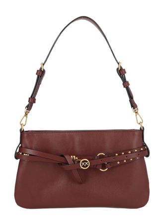 Pinko Leather Belt Mini Gold Studded Handbag