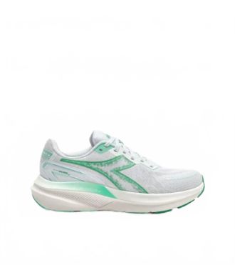 Diadora Womens Mythos Blushield Vigore V Running Shoes In White / Cabbage
