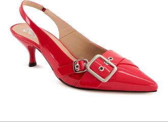 Andrea Womens Kitten Heel Slingback Pumps