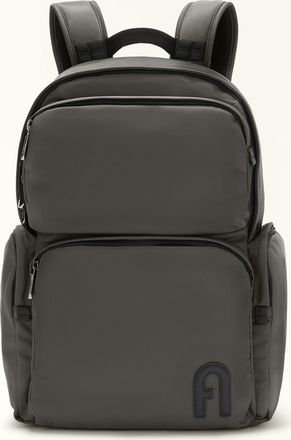 Furla Man Orion Backpack Xl Dark Lapis Grey Waterproof Nylon Fabric Man