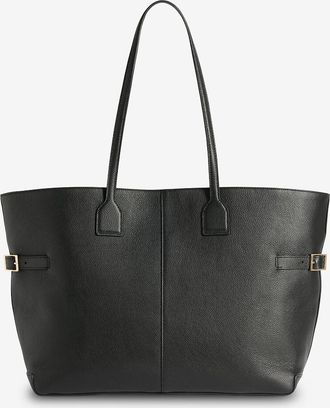 Flattered Trapezf&ouml;rmige Einkaufstasche aus genarbtem Leder Lesley