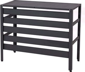 Hhg Nunca Usado] Revestimiento De Aluminio Para Aire Acondicionado/bomba De Calor Hhg 944, Cubierta Rejilla De Protecci&oacute;n Estante Para Plantas, Metal 73x9