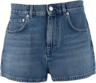 Moschino Blue Solid Shorts