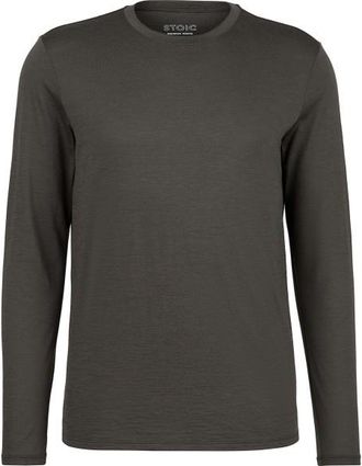 Stoic Merino155 LaholmSt. L/S Merinoshirt f&uuml;r Herren | grau