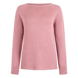 Max Mara Round-neck Knitwear, female, Pink, Size: XS Giolino Sweater